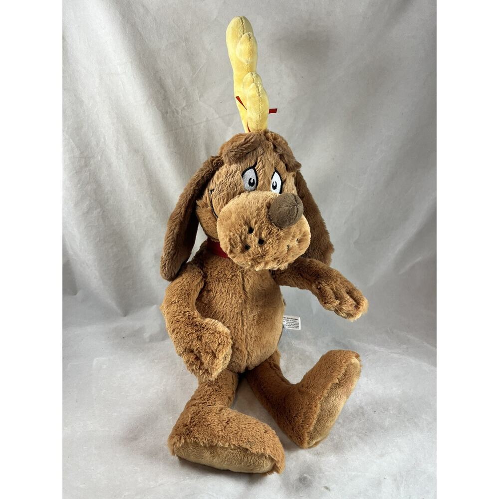 Dr Seuss 17" Max Dog How the Grinch Stole Christmas Plush Character Toy Aurora